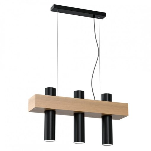 Pendant lamp WEST BLACK 3xGU10