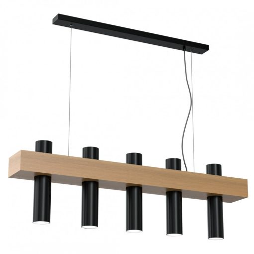 Pendant lamp WEST BLACK 5xGU10