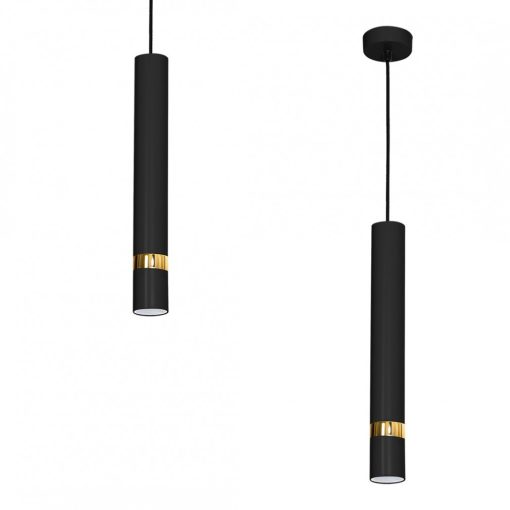 Pendant lamp JOKER BLACK/GOLD 1xGU10