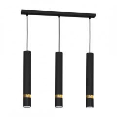 Pendant lamp JOKER BLACK/GOLD 3xGU10