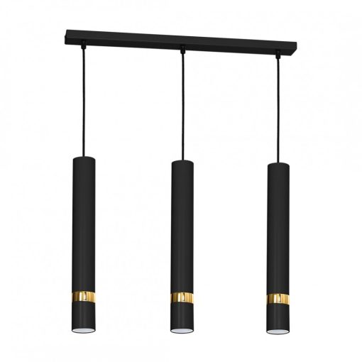 Pendant lamp JOKER BLACK/GOLD 3xGU10