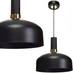 Pendant lamp MALMO BLACK/GOLD 1xE27