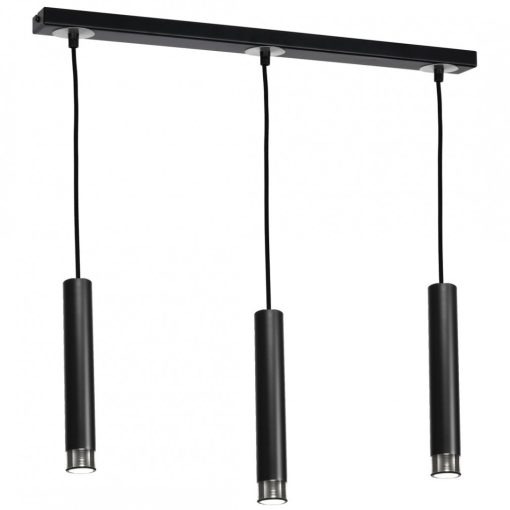 Pendant lamp DANI BLACK/CHROME 3xGU10