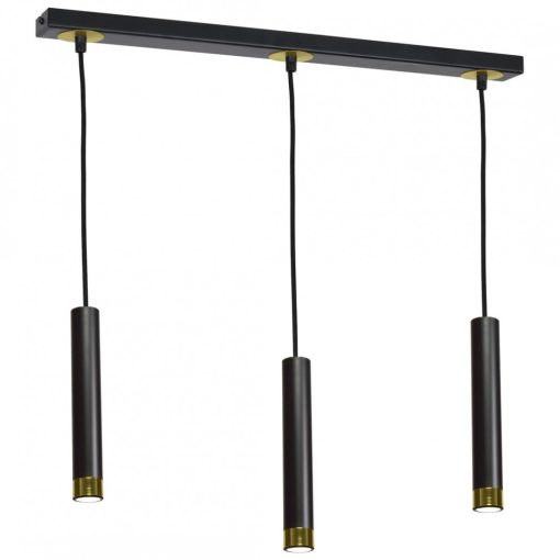 Pendant lamp DANI BLACK/GOLD 3xGU10