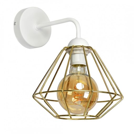 Wall lamp LUPO WHITE/GOLD 1xE27