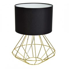 Lampa stojąca LUPO BLACK/GOLD 1xE27