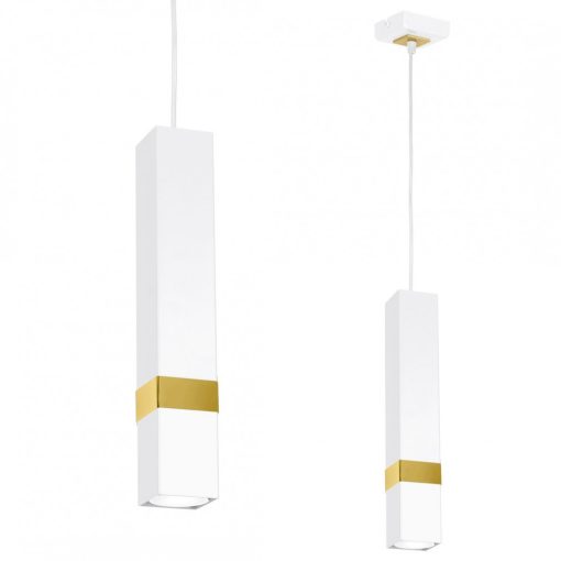 Pendant lamp VIDAR WHITE/GOLD 1xGU10