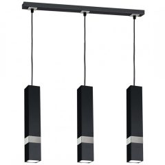 Pendant lamp VIDAR BLACK/CHROME 3xGU10