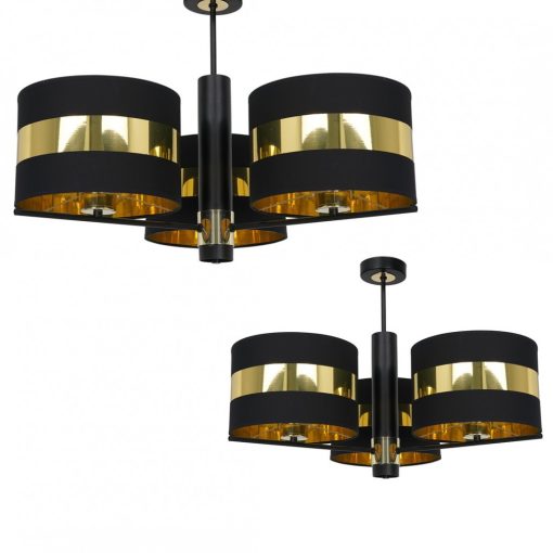 Ceiling  lamp PALMIRA BLACK / GOLD 3xE27