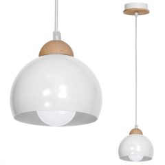 Pendant lamp DAMA WHITE 1xE27