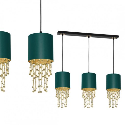 Pendant lamp ALMERIA GREEN/GOLD 3xE27