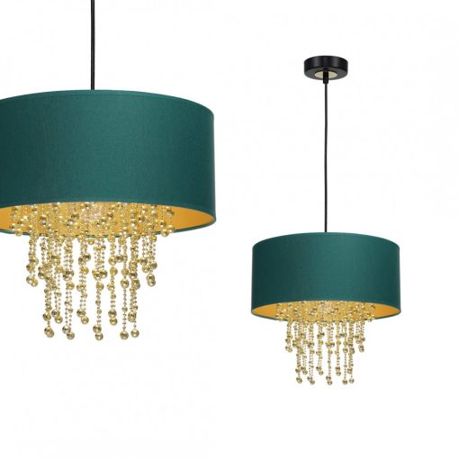 Pendant lamp ALMERIA GREEN/GOLD 1xE27