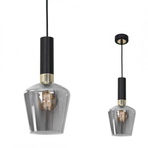 Pendant lamp ROMA BLACK 1xE27