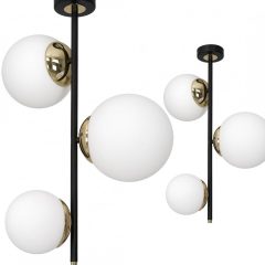 Ceiling  lamp SPARTA BLACK / GOLD 3xE14