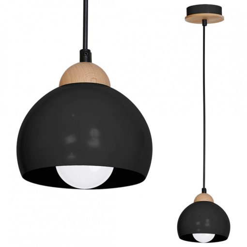 Pendant lamp DAMA BLACK 1xE27