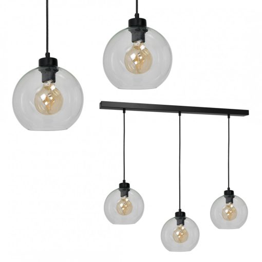 Pendant lamp SOFIA CLEAR 3xE27