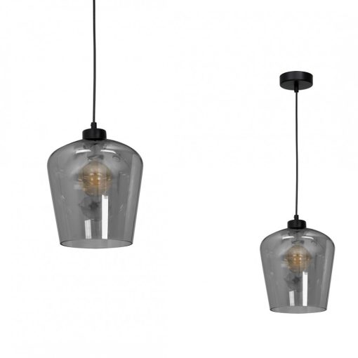 Pendant lamp SANTIAGO SMOKED 1xE27