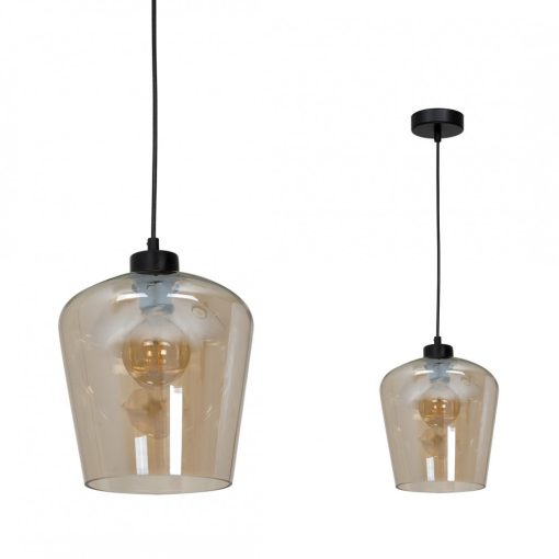 Pendant lamp SANTIAGO AMBER 1xE27