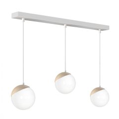 Pendant lamp SFERA WOOD 3xE14