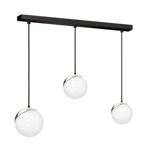 Pendant lamp SFERA BLACK/CHROME 3xE14