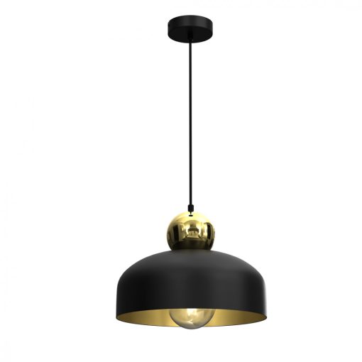 Pendant lamp HARALD GOLD/BLACK 1xE27