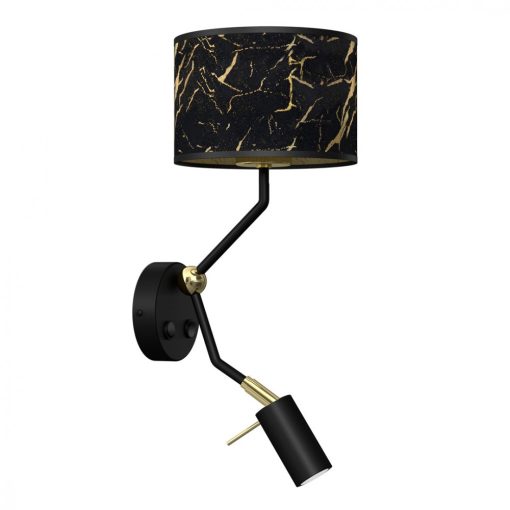 Wall lamp SENSO Black/Gold 1xE27 + 1x mini GU10