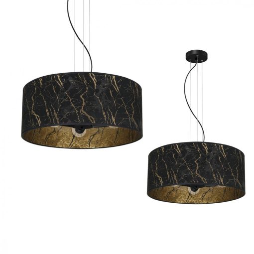 Pendant lamp SENSO Black/Gold 3xE27