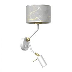 Wall lamp SENSO White/Gold 1xE27 + 1x mini GU10