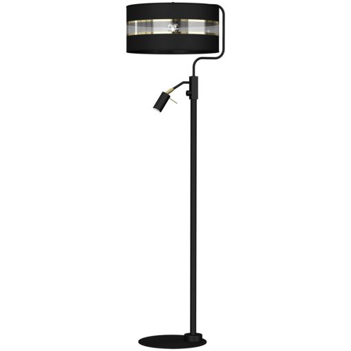 Floor lamp ULTIMO BLACK 1xE27 + 1xmini GU10