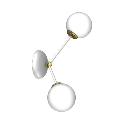 Wall lamp JOY WHITE / GOLD 2xE14