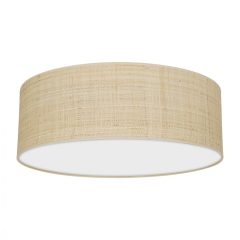 Ceiling  lamp MARSHALL WHITE / RATTAN 3xE27 Ø50cm