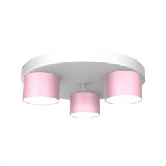 Ceiling  lamp DIXIE Pink/White  3xGX53