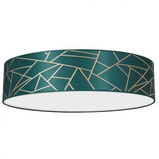 Ceiling  lamp ZIGGY GREEN Gold/Bottle green 3xE27 Ø60cm