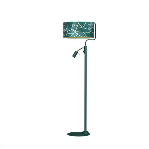 Floor lamp ZIGGY GREEN Gold/Bottle 1xE27 +        1x mini GU10