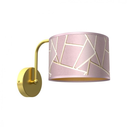 Wall lamp ZIGGY PINK Gold/Pink 1xE27