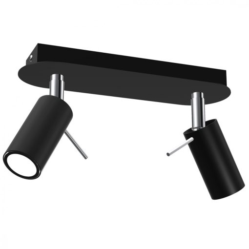 Ceiling  lamp PRESTON BLACK/CHROME 2x mini GU10