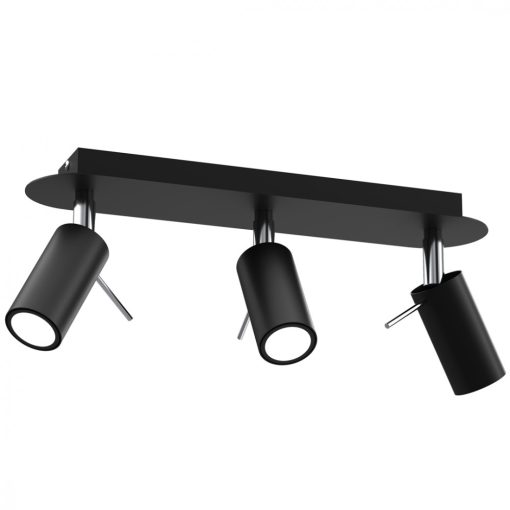 Ceiling  lamp PRESTON BLACK/CHROME 3x mini GU10