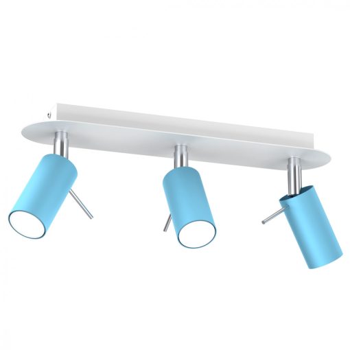 Ceiling  lamp PRESTON BLUE/WHITE 3x mini GU10