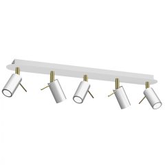 Ceiling  lamp PRESTON GOLD/WHITE 5x mini GU10