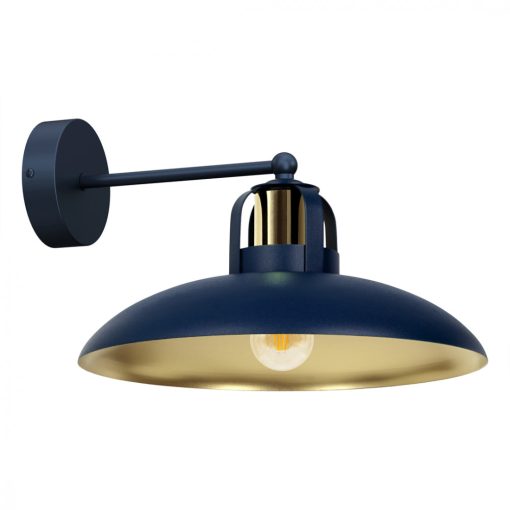 Wall lamp FELIX NAVY BLUE/GOLD 1xE27