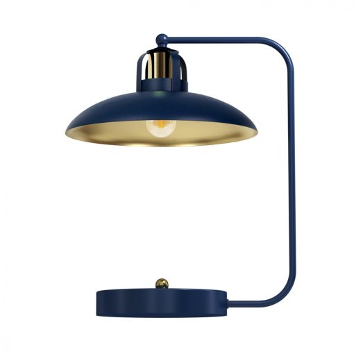 Table lamp FELIX NAVY BLUE/GOLD 1xE27