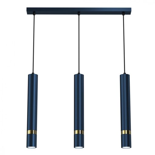 Pendant lamp JOKER NAVY BLUE/GOLD 3xGU10