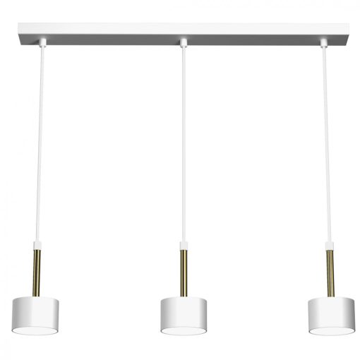 Pendant lamp ARENA WHITE/GOLD 3xGX53