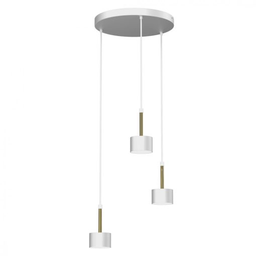 Pendant lamp ARENA WHITE/GOLD 3xGX53