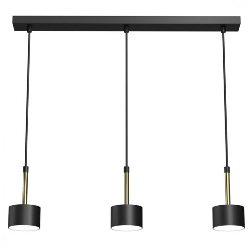 Pendant lamp ARENA BLACK/GOLD 3xGX53