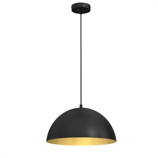 Pendant lamp BETA BLACK/GOLD 1xE27 35cm