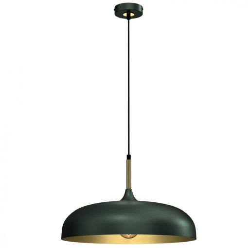 Pendant lamp LINCOLN GREEN/GOLD 1xE27 45cm