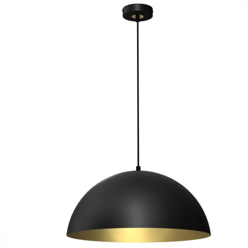 Pendant lamp BETA BLACK/GOLD 1xE27 45cm