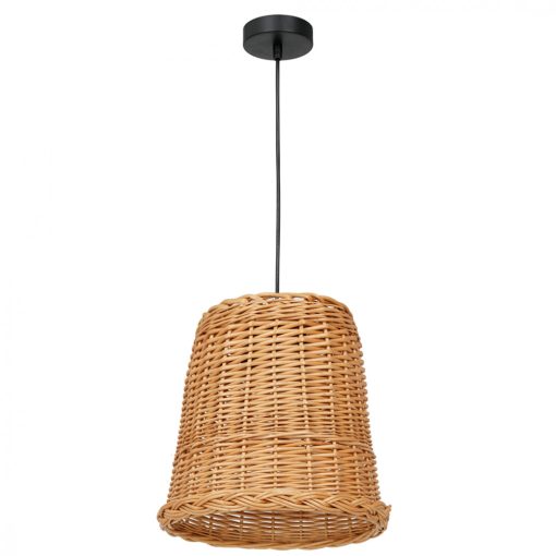 Pendant lamp VIMINI NATURAL WOOD 1xE27