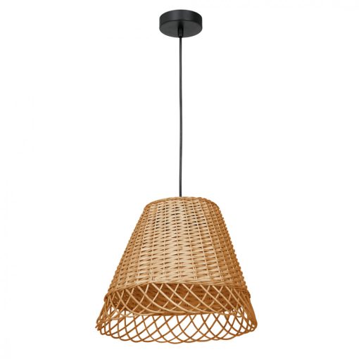 Pendant lamp VIMINI NATURAL WOOD 1xE27